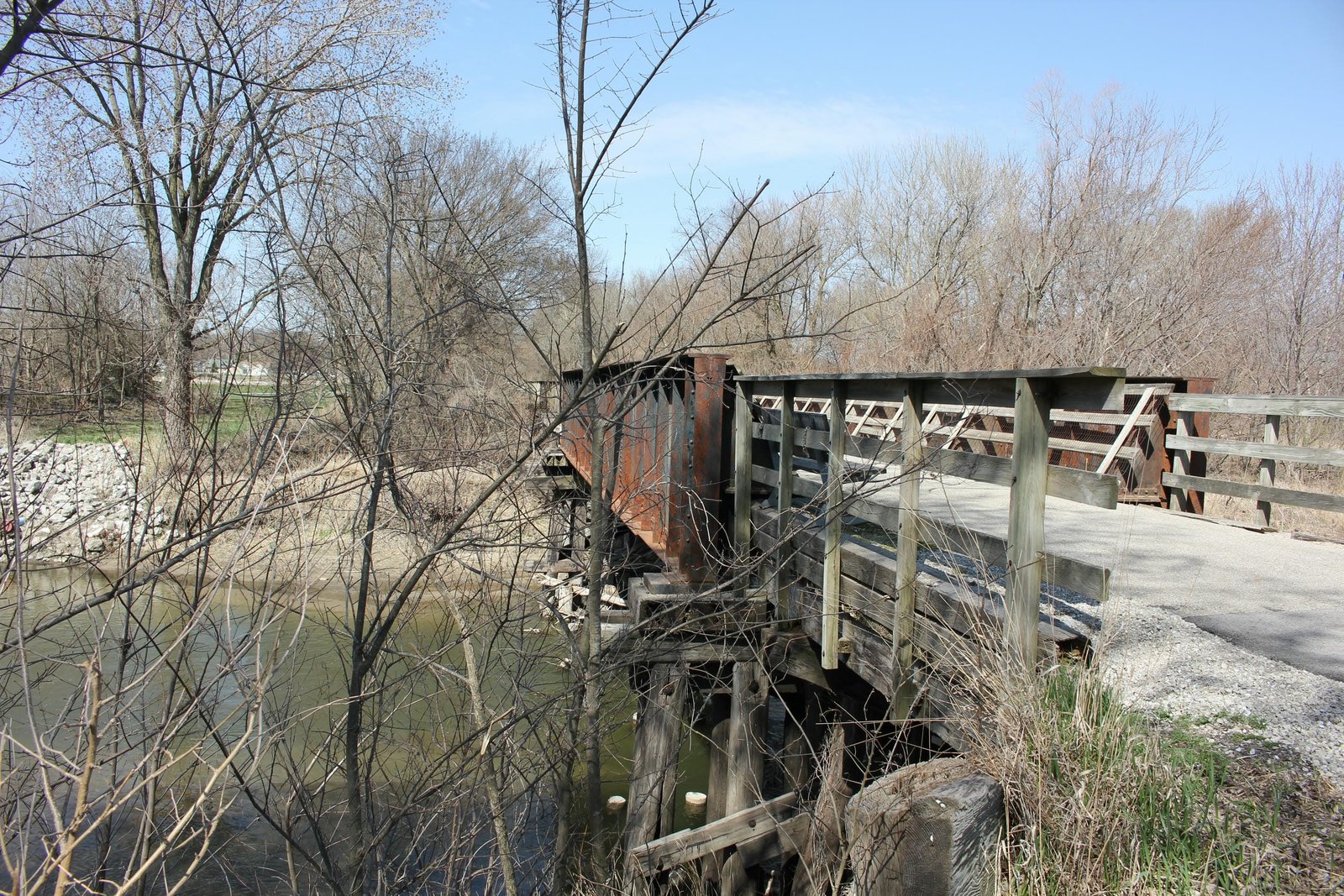 Looking west (railroad south)